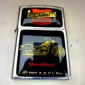1991 CLASSIC IRON HARLEY SHOVEL HEAD CIGARETTE LIGHTER